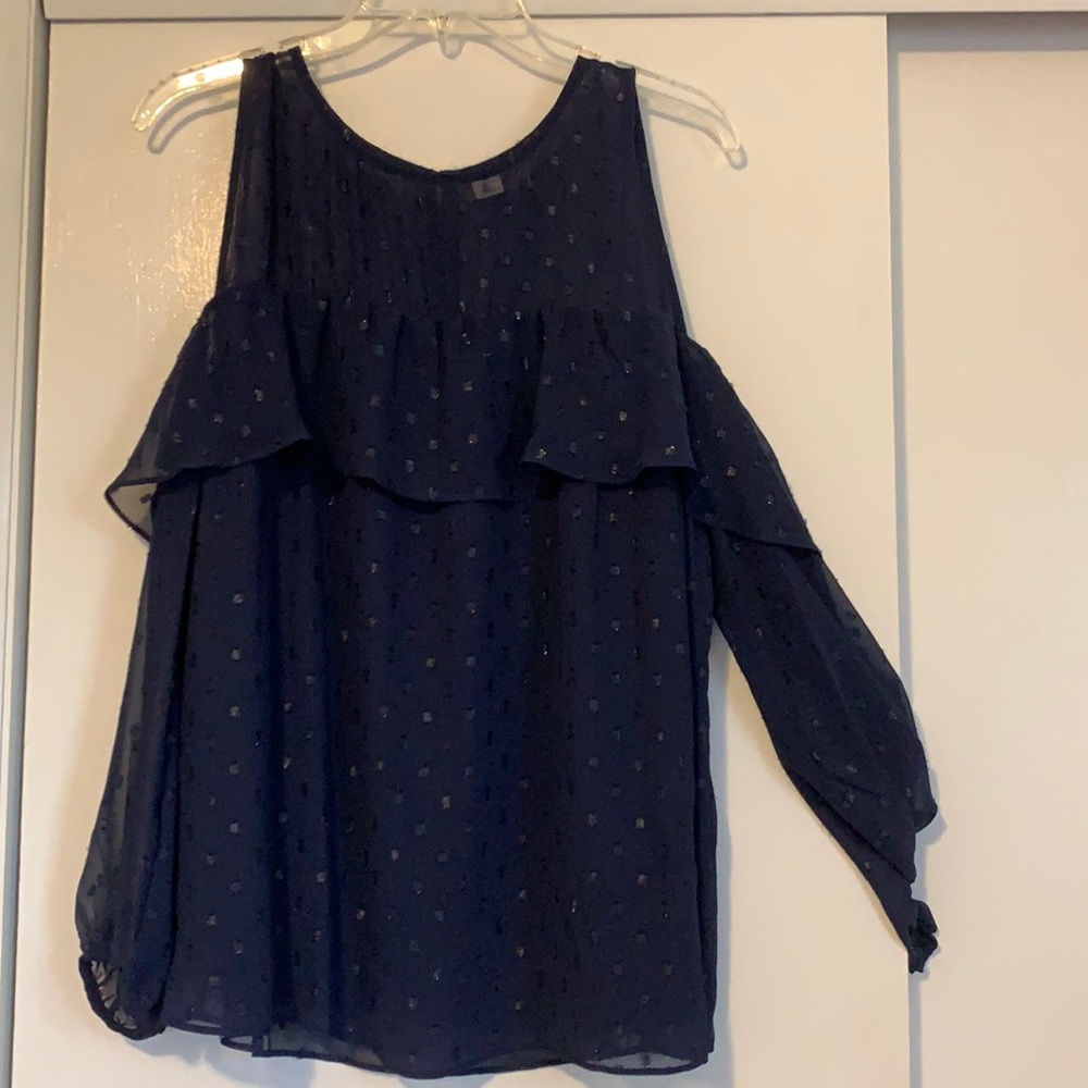 Old Navy Cold Shoulder Long Sleeve Blouse